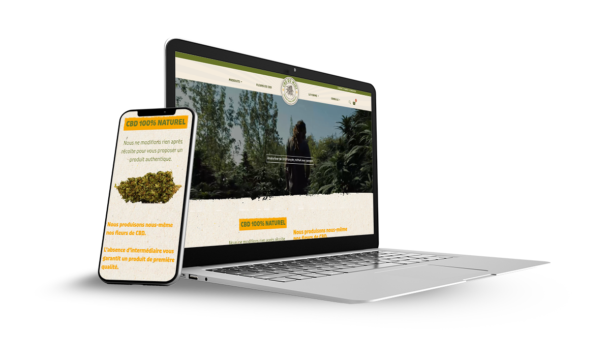 Aperçu du site eCommerce CBD du Midi